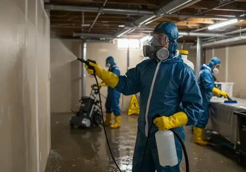 Basement Sanitization and Antimicrobial Treatment process in Coleraine, MN